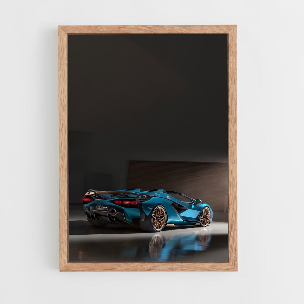 Poster Sian roadster – affiche Lamborghini (vue 4)
